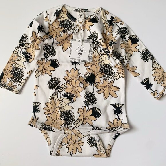 NWT Kate Quinn Organics baby girl bodysuit 12-18 months - Picture 1 of 4